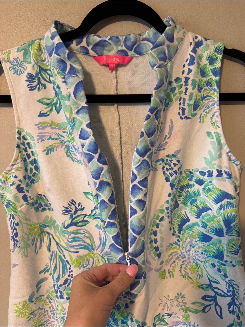 Lily Pulitzer Larsen Island Ride Engineered French Terry Shift Dress - Picture 3 of 5